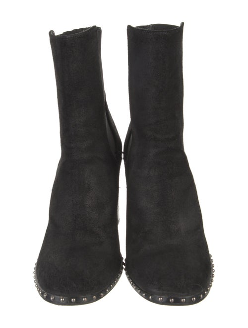 Rag & Bone Suede Studded Accents Chelsea Boots