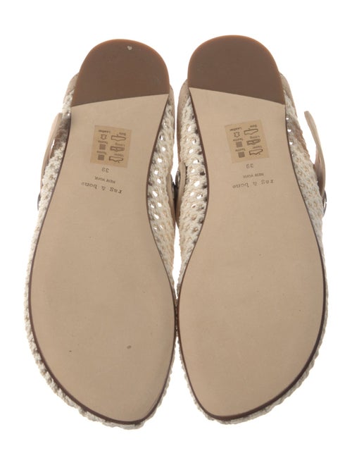 Rag & Bone Leather Trim Embellishment Mules