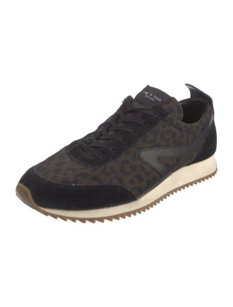 Rag & Bone Suede Animal Print Athletic Sneakers