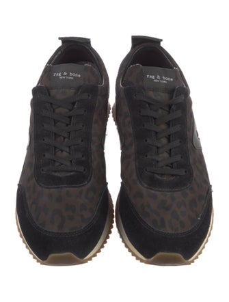 Rag & Bone Suede Animal Print Athletic Sneakers