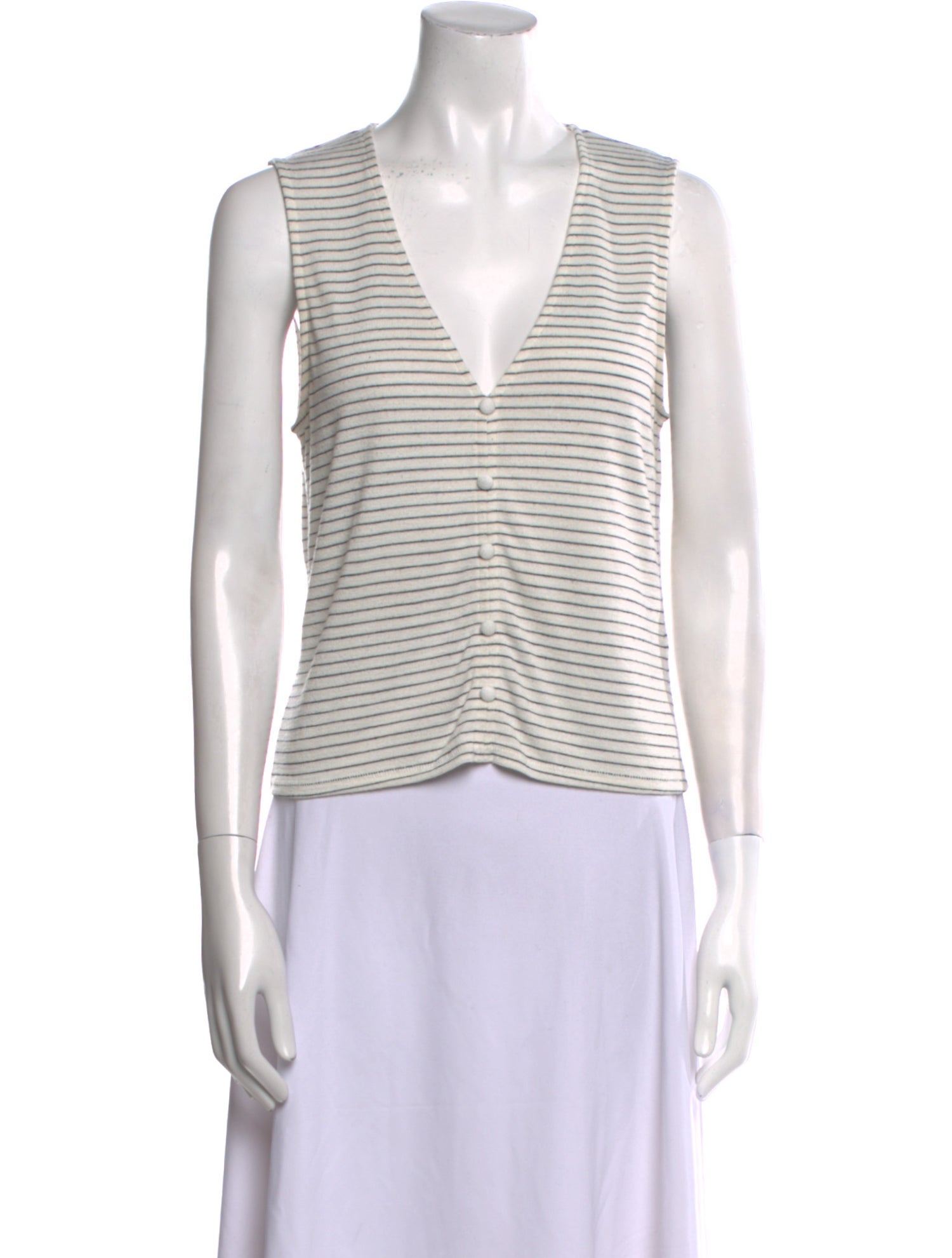 Rag & Bone Striped V-Neck Sweater