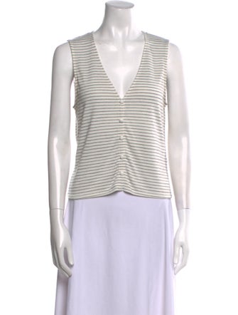 Rag & Bone Striped V-Neck Sweater