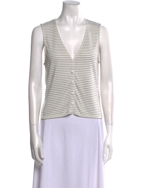 Rag & Bone Striped V-Neck Sweater