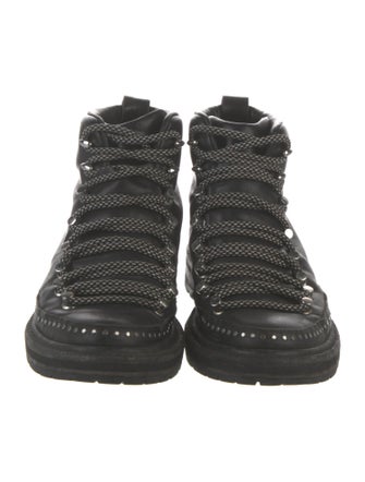 Rag & Bone Leather Studded Accents Combat Boots