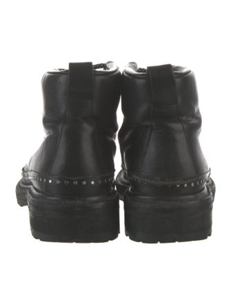 Rag & Bone Leather Studded Accents Combat Boots