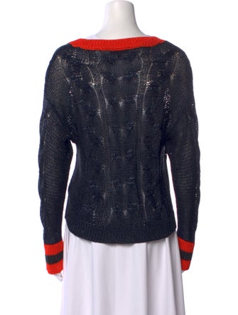 Rag & Bone Striped V-Neck Sweater