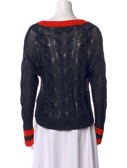 Rag & Bone Striped V-Neck Sweater