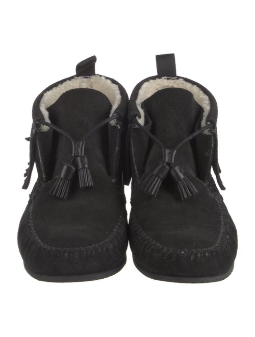 Rag & Bone Suede Fringe Trim Accent Wedge Sneakers