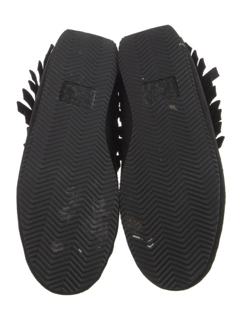 Rag & Bone Suede Fringe Trim Accent Wedge Sneakers