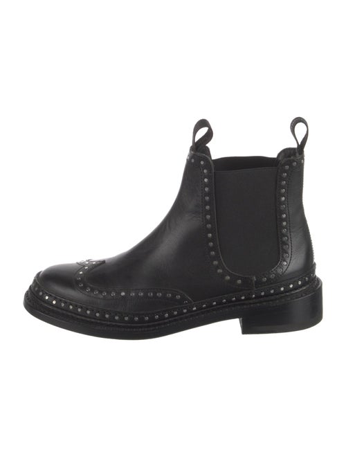 Rag & Bone Leather Studded Accents Chelsea Boots