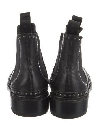 Rag & Bone Leather Studded Accents Chelsea Boots