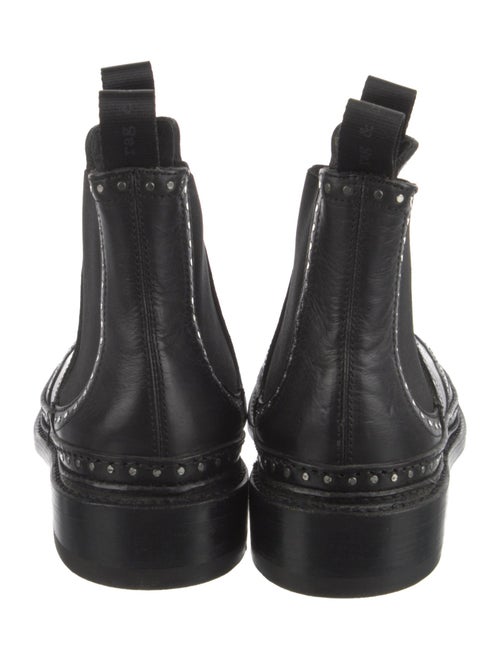 Rag & Bone Leather Studded Accents Chelsea Boots