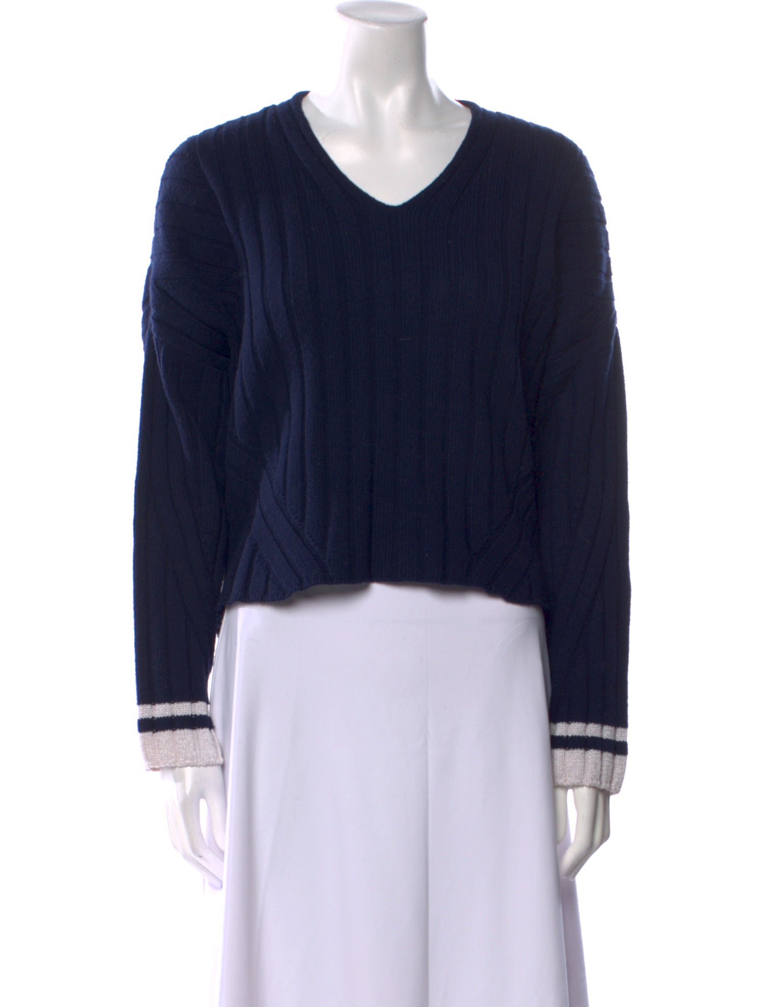 Rag & Bone Crochet V-Neck Sweater