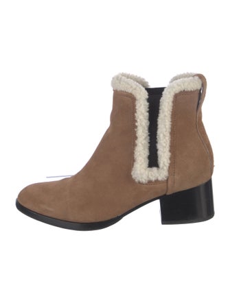 Rag & Bone Suede Colorblock Pattern Chelsea Boots