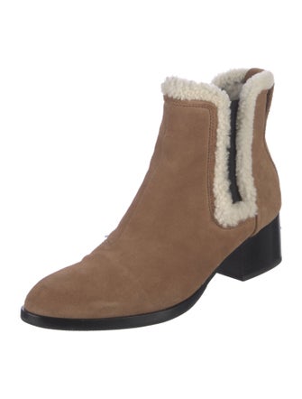 Rag & Bone Suede Colorblock Pattern Chelsea Boots