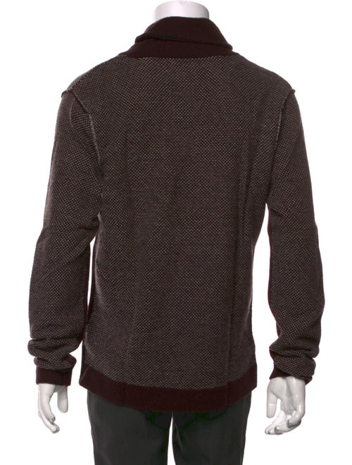 Rag & Bone Wool Plaid Print Polo Sweater