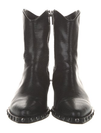 Rag & Bone Embossed Leather Studded Accents Western Boots