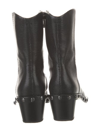 Rag & Bone Embossed Leather Studded Accents Western Boots