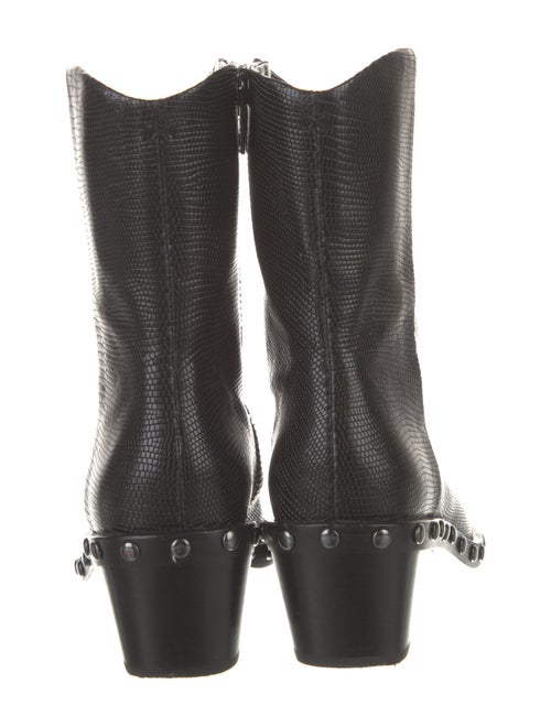 Rag & Bone Embossed Leather Studded Accents Western Boots