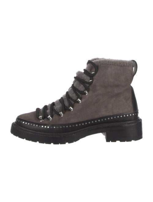 Rag & Bone Suede Studded Accents Combat Boots