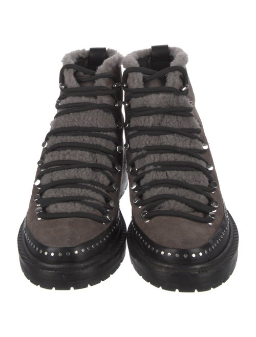 Rag & Bone Suede Studded Accents Combat Boots