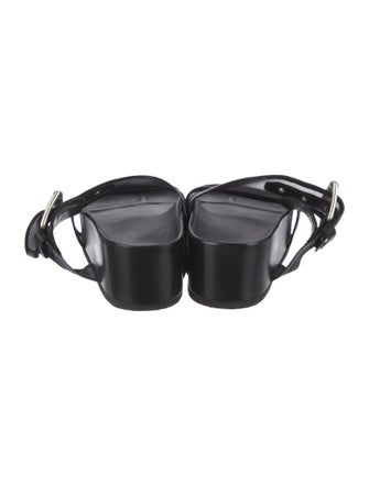 Rag & Bone Leather Mesh Accents Slides