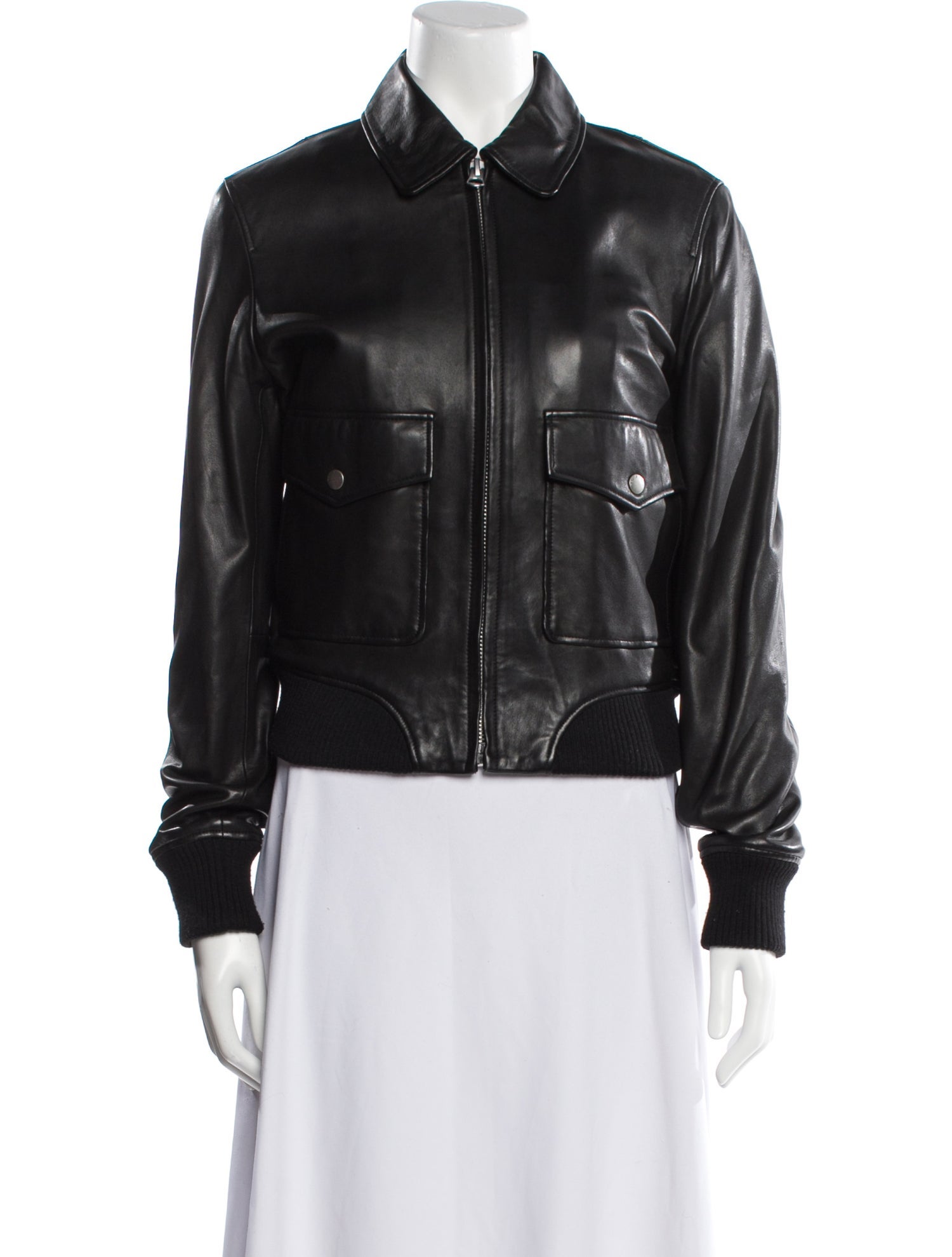 Rag & Bone Leather Bomber Jacket