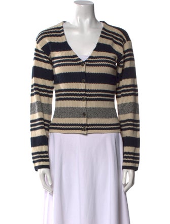 Rag & Bone Striped V-Neck Sweater