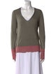 Rag & Bone Colorblock Pattern V-Neck Sweater