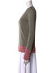 Rag & Bone Colorblock Pattern V-Neck Sweater