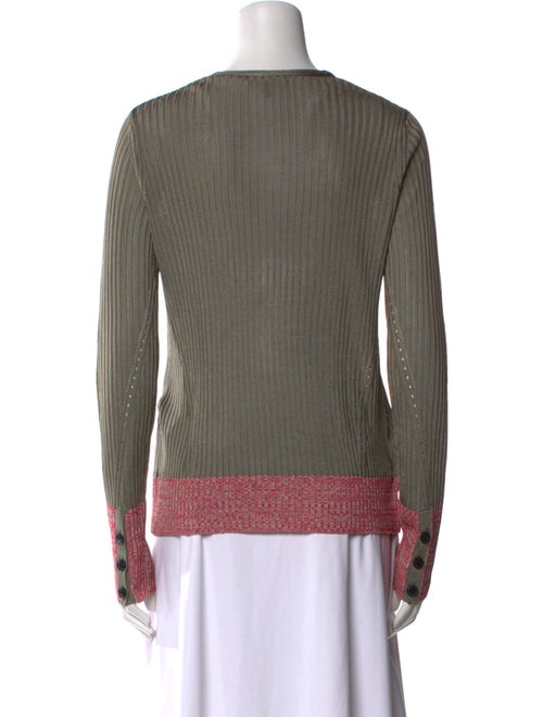 Rag & Bone Colorblock Pattern V-Neck Sweater