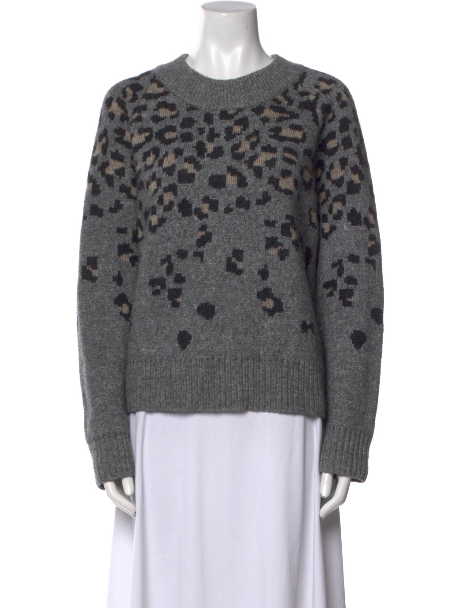 Rag & Bone Wool Animal Print Sweater