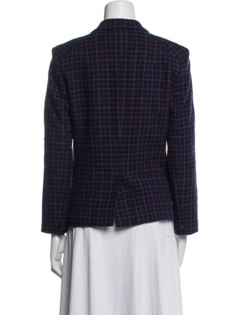Rag & Bone Virgin Wool Plaid Print Blazer