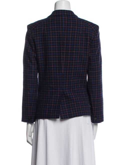 Rag & Bone Virgin Wool Plaid Print Blazer