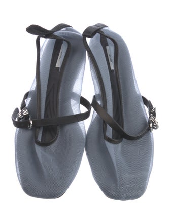 Rag & Bone Mesh Colorblock Pattern Mary Jane Flats