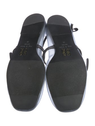 Rag & Bone Mesh Colorblock Pattern Mary Jane Flats