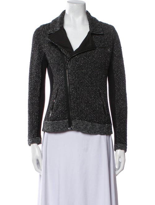 Rag & Bone Tweed Pattern Biker Jacket