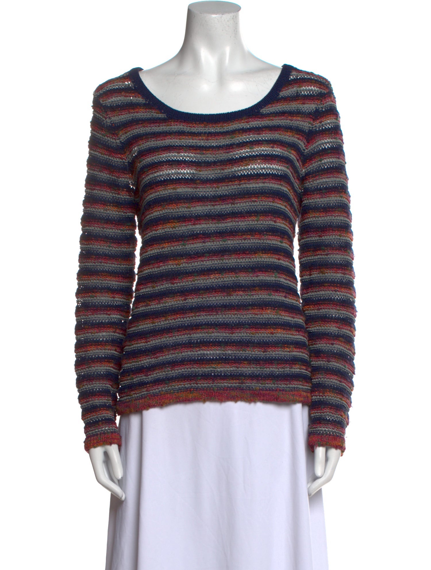Rag & Bone Striped Scoop Neck Sweater