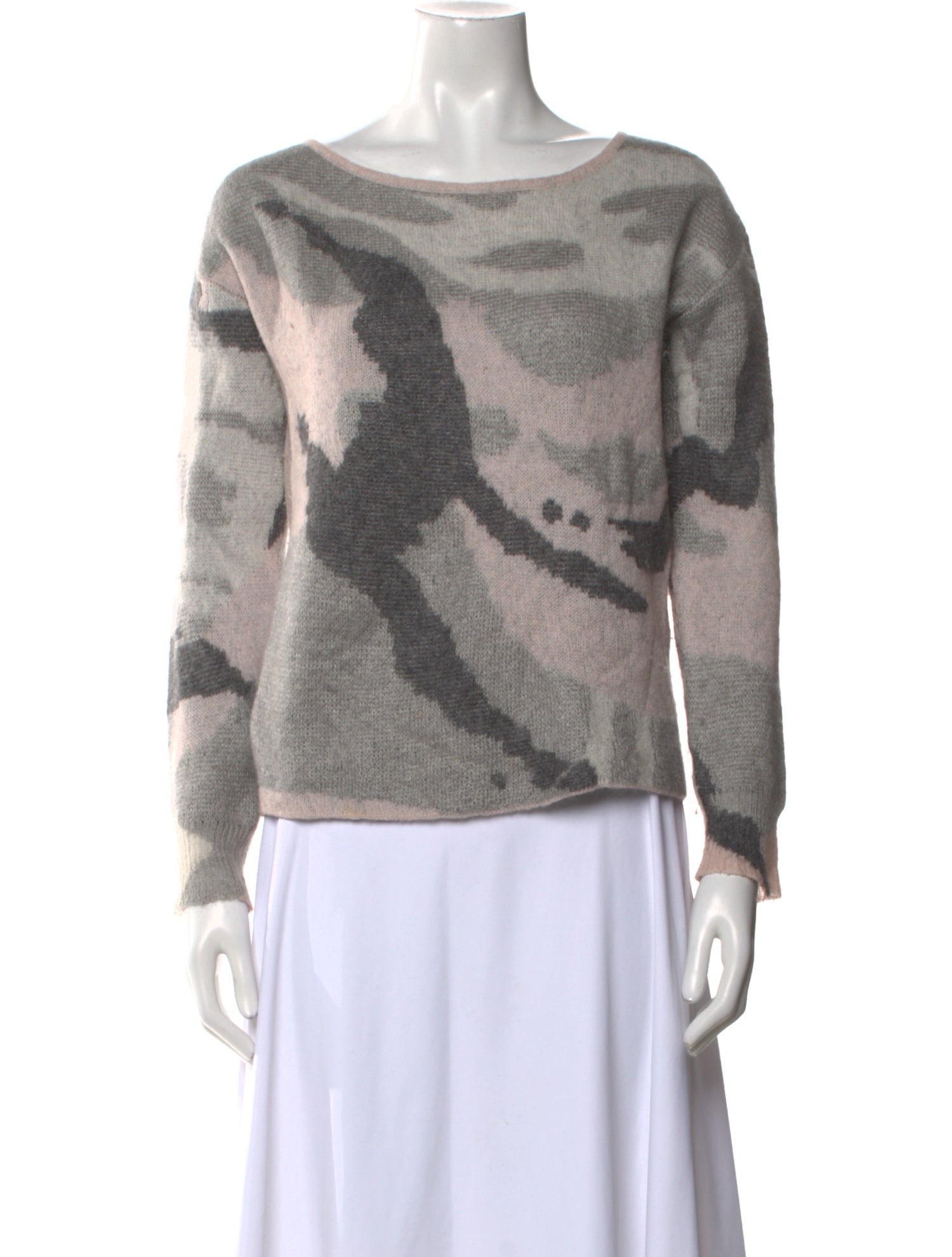 Rag & Bone Merino Wool Printed Sweater