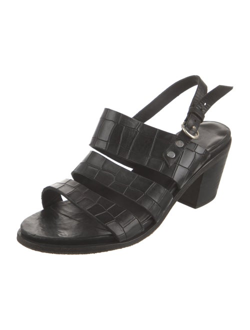 Rag & Bone Embossed Leather Slingback Sandals