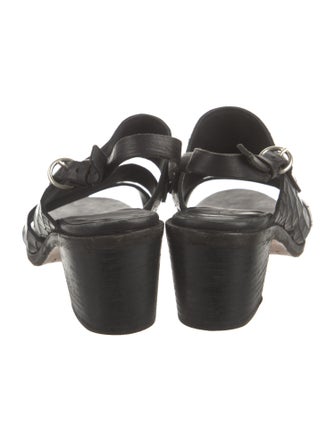 Rag & Bone Embossed Leather Slingback Sandals