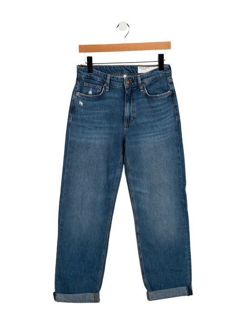 Rag & Bone Mid-Rise Wide Leg Jeans