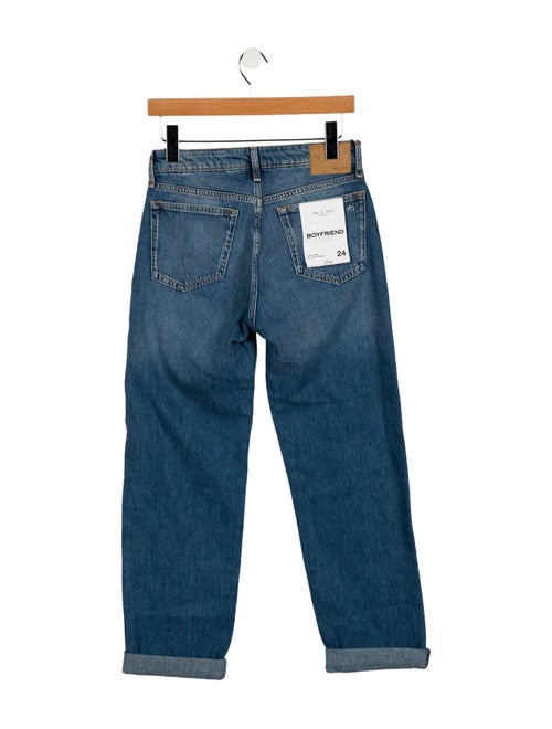 Rag & Bone Mid-Rise Wide Leg Jeans