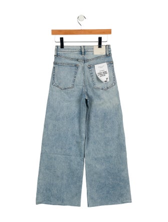 Rag & Bone Mid-Rise Wide Leg Jeans