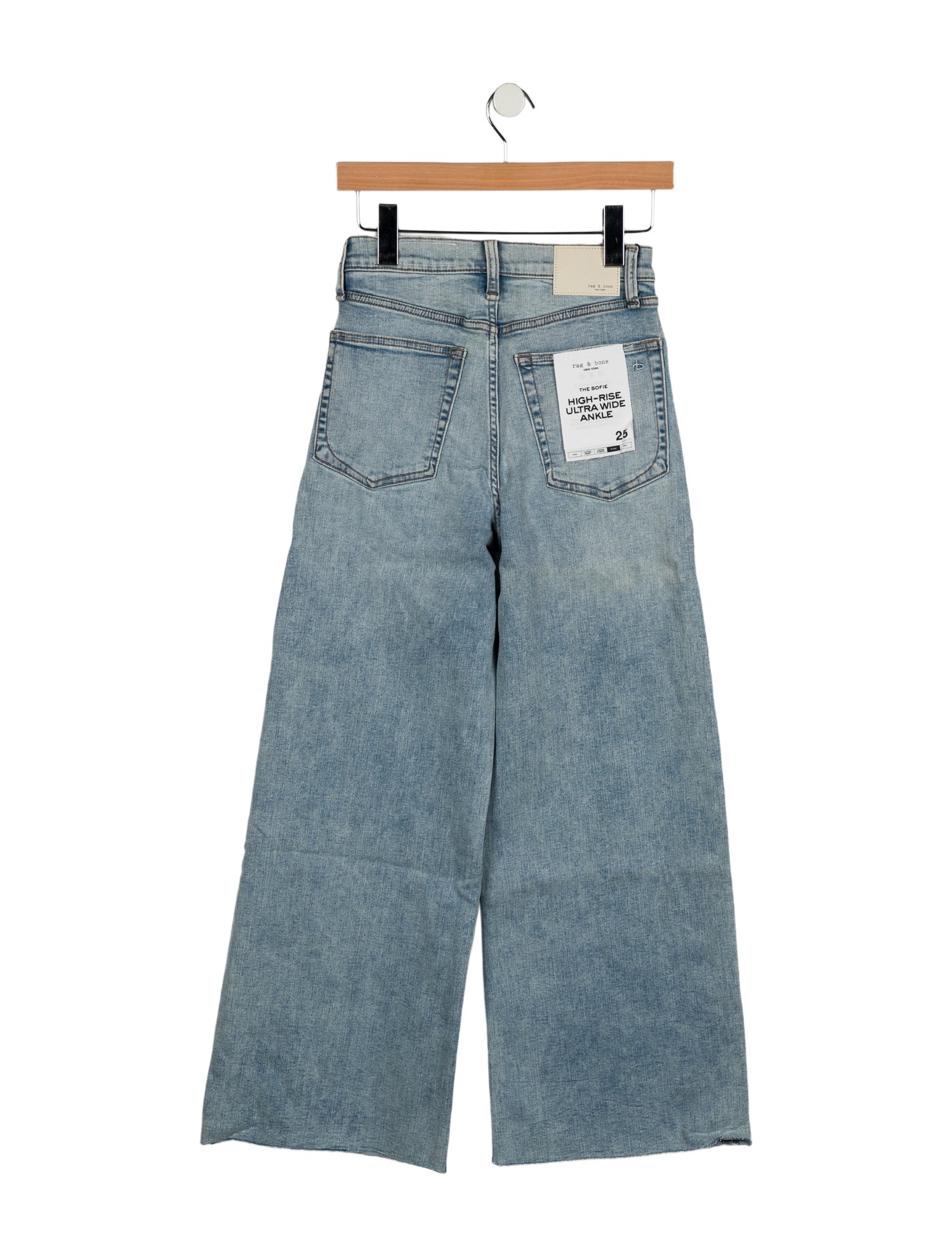 Rag & Bone Mid-Rise Wide Leg Jeans