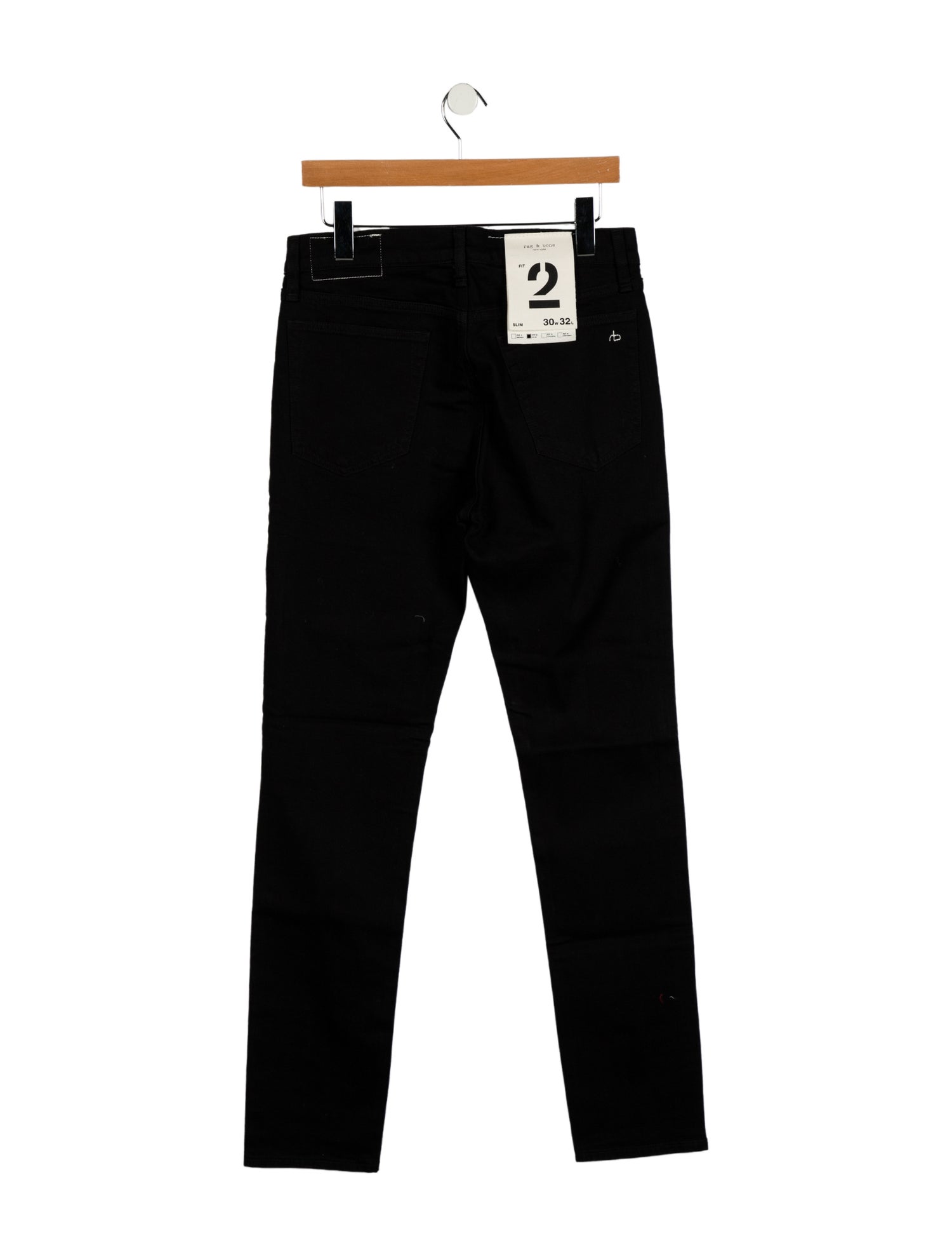 Rag & Bone Mid-Rise Straight Leg Jeans