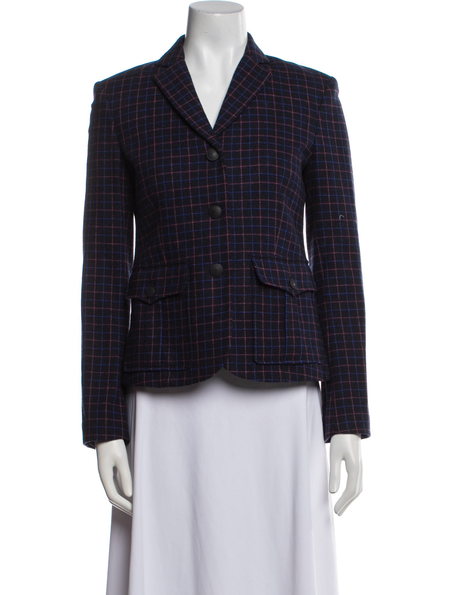 Rag & Bone Virgin Wool Plaid Print Blazer w/ Tags