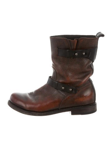 Rag & Bone Leather Moto Ankle Boots