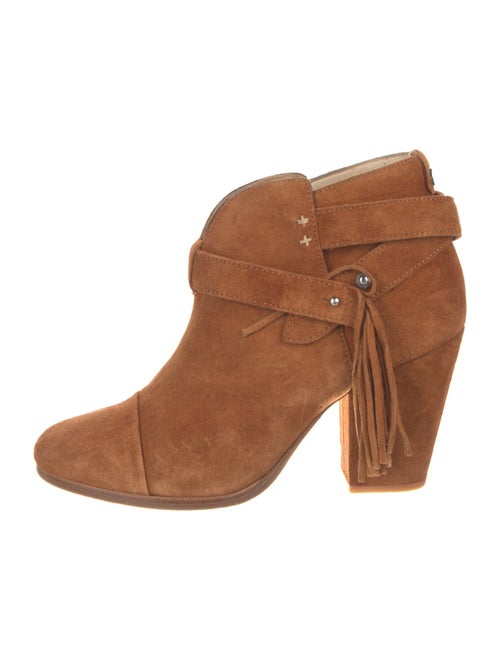 Rag & Bone Suede Fringe Trim Accent Boots