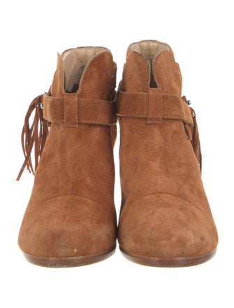 Rag & Bone Suede Fringe Trim Accent Boots